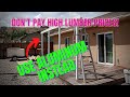 How to beat high lumber prices  diy aluminum patio cover installation