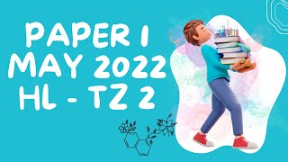 IB Chemistry Paper 1 HL May 2022 TZ 2 (M22 Chem P1 May HL TZ 2)