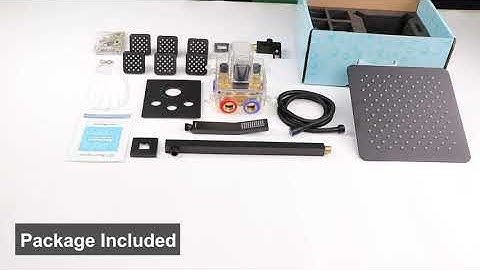 Unboxing Bostingner 12 Inch Thermostatic Shower System With Body Jet Square Black