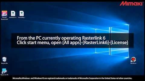 RasterLink6 License substitute activation 3