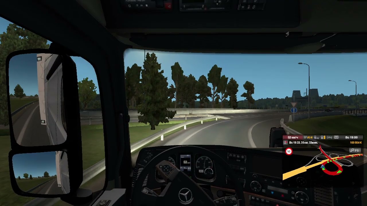 21) Euro Truck Simulator 2 Живой скот (14т) (438км) 193км Вентспилс (LV) - Вильнюс (LT)