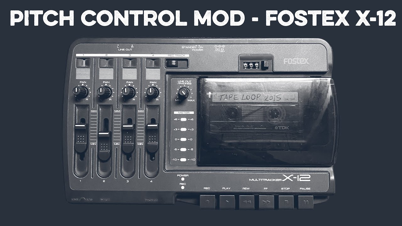 Pitch Control Mod on a Fostex X-12 Cassette Machine. - YouTube