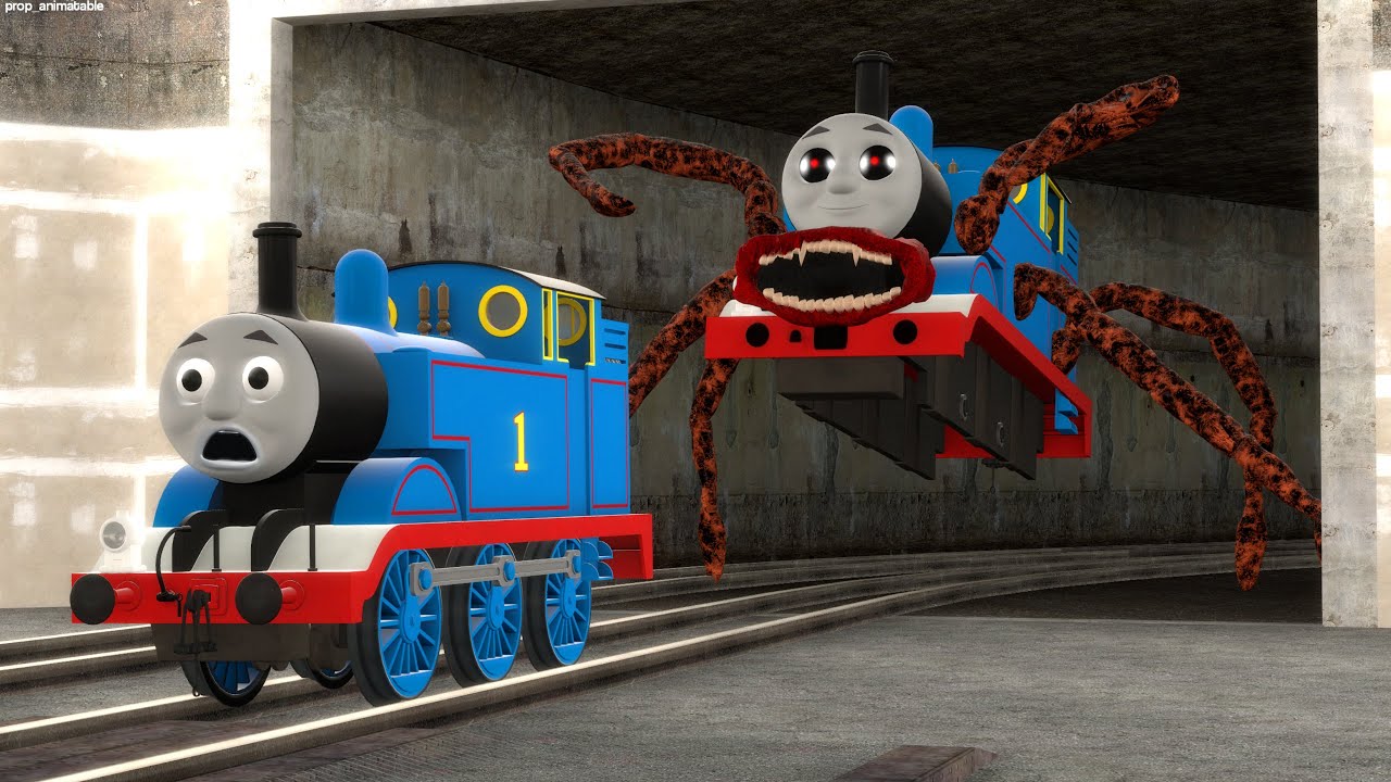 Building a Thomas Train Chased By Horror Cursed Thomas in Garry's MOd