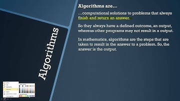 AQA GCSE Computer Science: Algorithms - Topic 12 [OLD COURSE]