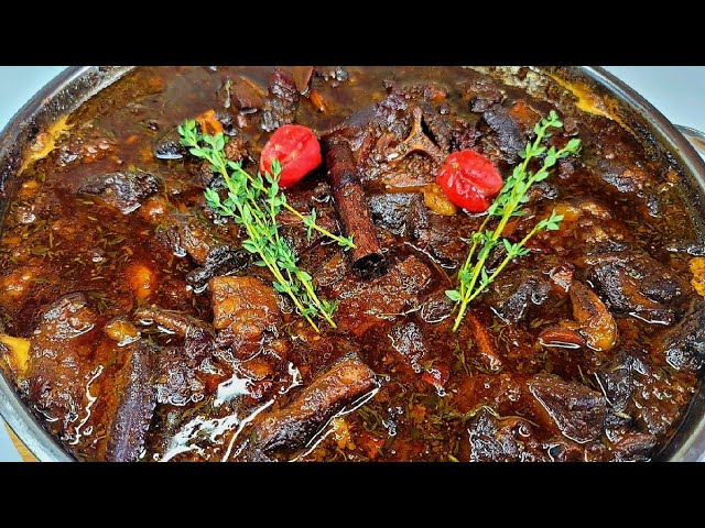 oven baked pepper pot recipe with lamb & goat meat guyanese style 🇬🇾 