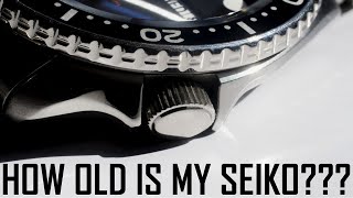 How OLD is my SEIKO? Find out when your SEIKO Watch was made! Learn How-to  find the year it was made - YouTube