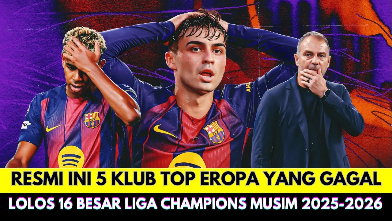 Mengejutkan❗Ini Profil 5 Tim Top Eropa yang Resmi Gagal Lolos ke Babak 16 Besar Liga Champions