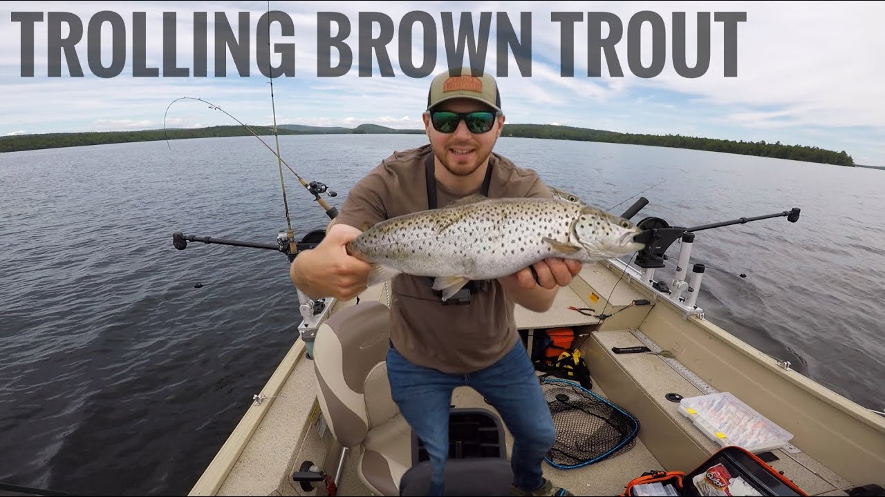 Trolling For Brown Trout  Solo Trip In The Trout Tracker H2O