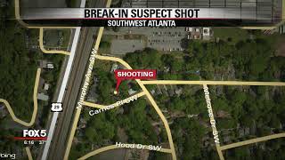 Southwest Atlanta burglar shot