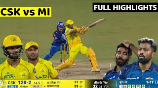 IPL 2026 MI vs CSK 44th T20 Match Highlights • Today Match Highlights • Chennai vs Mumbai Match
