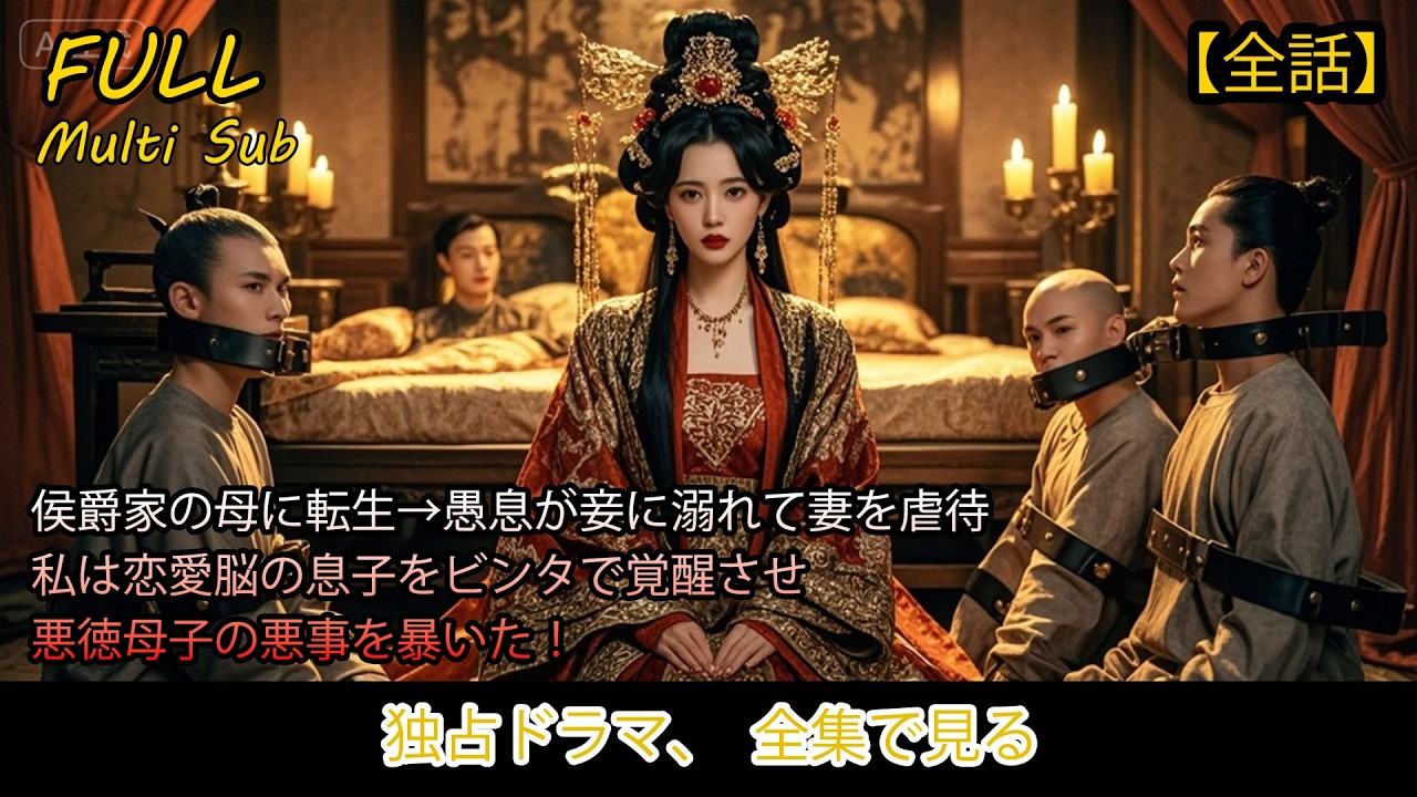 【全話】💥侯爵家の母に転生→愚息が妾に溺れて妻を虐待❤️‍🔥私は恋愛脳の息子をビンタで覚醒させ、悪徳母子の悪事を暴いた！#中国ドラマ #コメディ #ショート動画 #恋愛 #2025年注目短編ドラマ