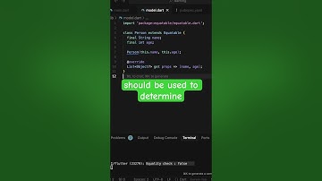 Equality in Dart | Decoding Flutter 🔥 #dartprogramming #dartclass #coding