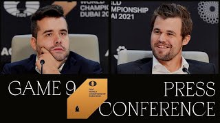 Press Conference after Game 9 | FIDE World Championship Match 2021 | screenshot 3