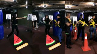 Raline Shah training cara guna senjata untuk berlakon filem Polis Evo 2