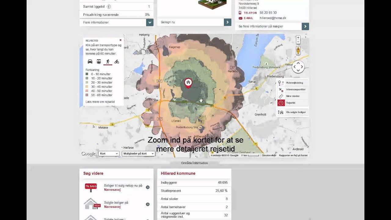Funktion: Rejsetid på kort
