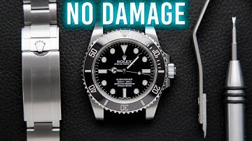 The SAFEST Way to REMOVE & INSTALL a Rolex Bracelet