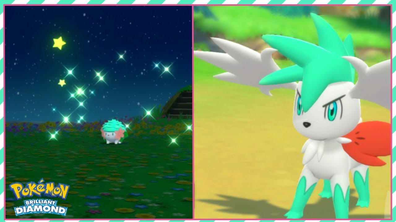 SHINY SHAYMIN in Pokemon Brilliant Diamond! (+ Sky forme