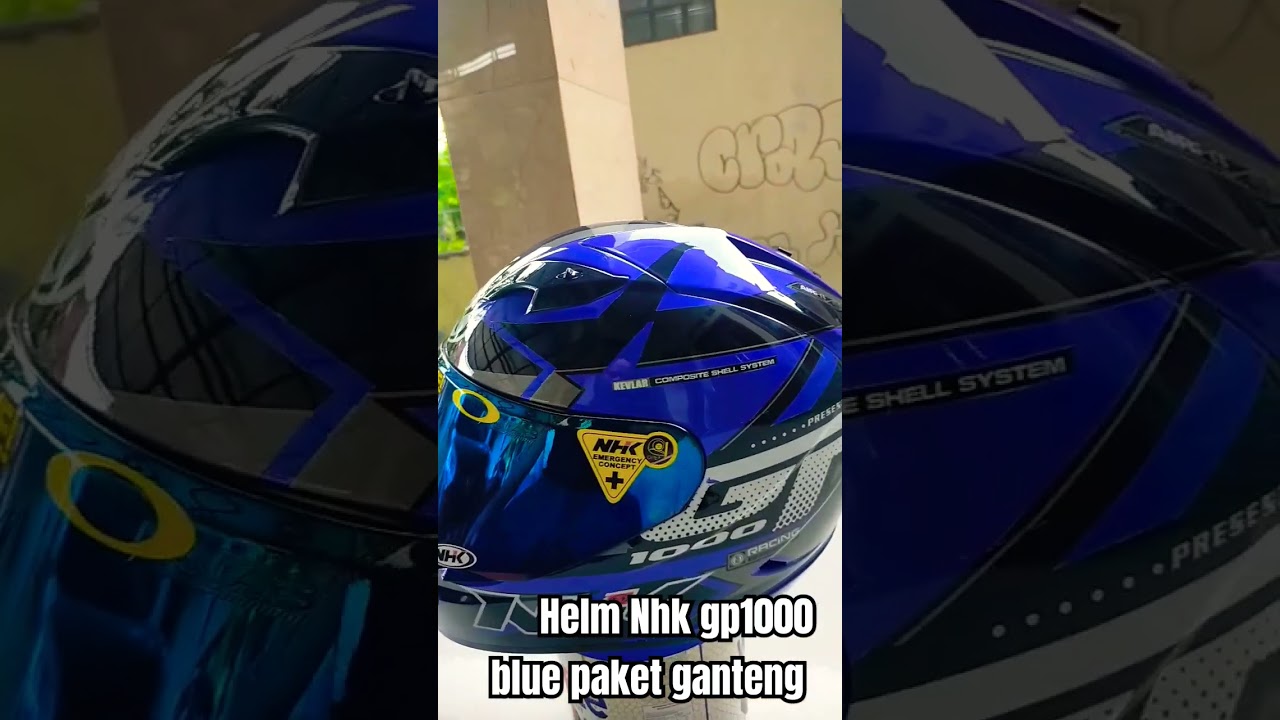 Helm NHK gp1000 full face blue 