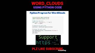 WORD CLOUDS USING PYTHON CODE #python #pythoncode #pythonprogramming #pythontutorial #cod #bts #btc Net Worth