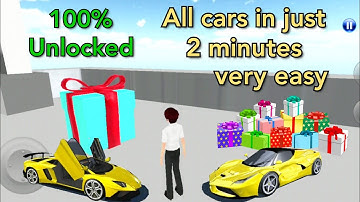 3D Driving Class - Unlock all Cars in 2 minutes || Gameplay HMDG61