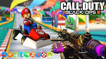 BLACK OPS 3 CUSTOM ZOMBIES MOD TOOLS! | MARIO KART PEACH CIRCUIT CHALLENGE MAP WORLD RECORD