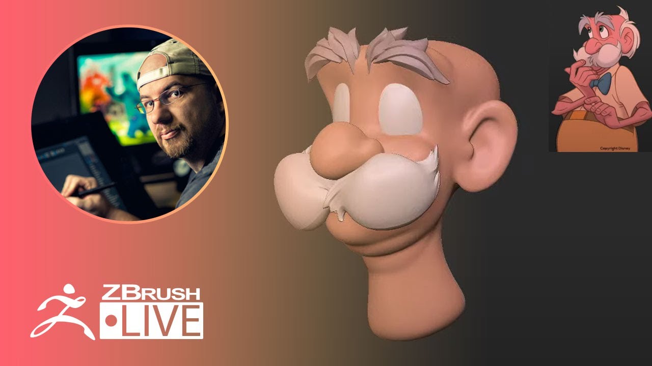 3D Model a Disney Character in ZBrush #withme ! - Shane Olson - Part 1 -  YouTube