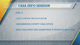 Upcoming events with Vanderburgh County CASA (6/15/2026)