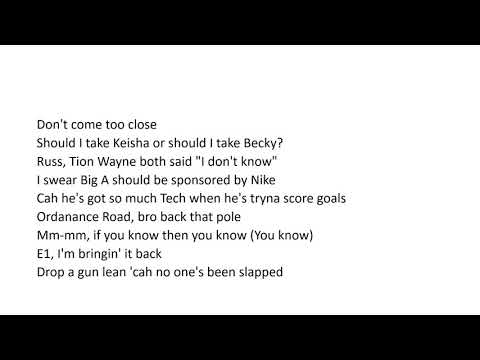 Tion Wayne x Russ Millions - Body 2 Remix - (lyrics)