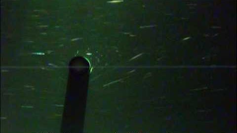 Rotational Cylinder @ 1.37 m/sec in a water tunnel with Flow Visualization Settings