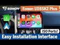 Eonon Android Car Stereo–Wireless CarPlay & Android FULL INSTALL Honda Element w Backup Camera