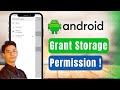 How to grant storage permission on Android?