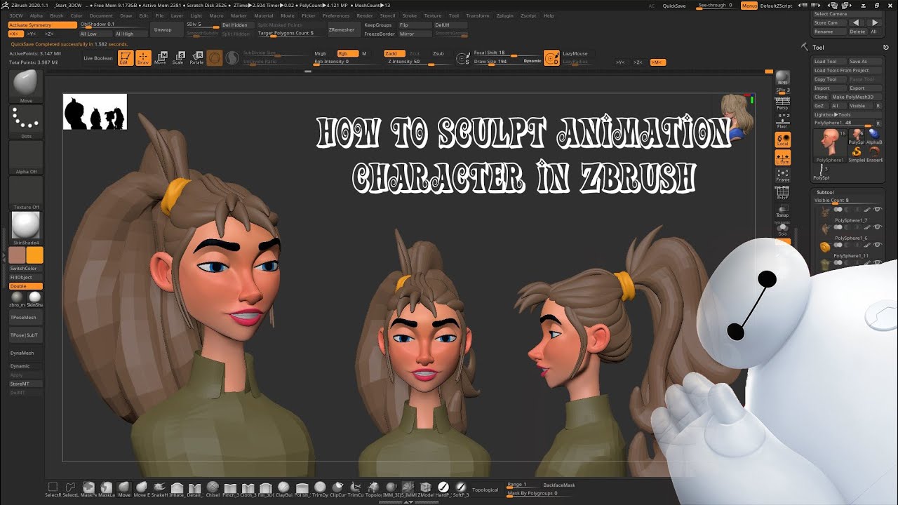 how to make animations in zbrush