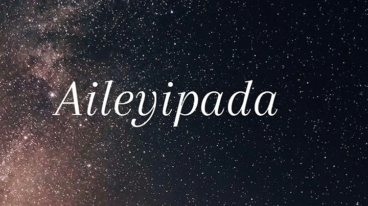 Sunmisola Agbebi- Aileyipada (Lyrics)