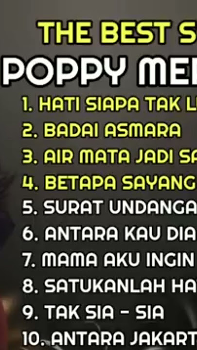 musik pop sepanjang masa POPPY MERCURY 'hati siapa tak luka' terbaik