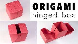 Learn how to make a modular origami box with hinged lids that open the
sides, this would very neat wedding ring ♥ get free printa...