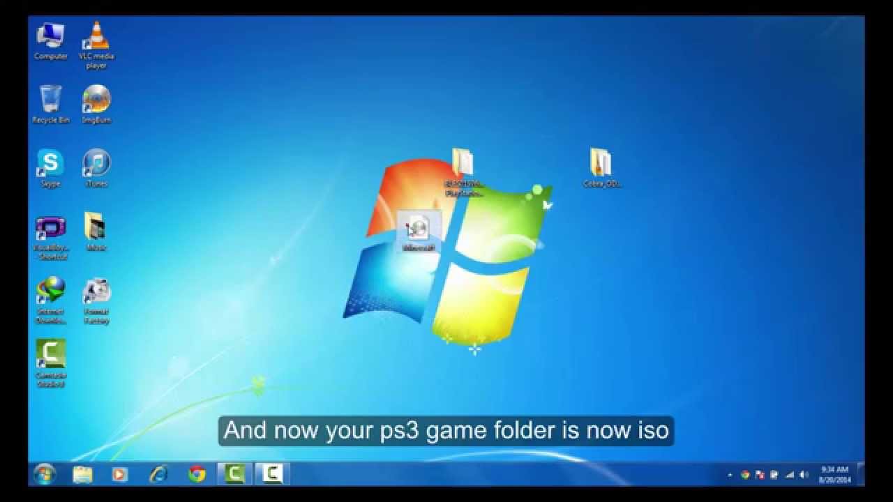 كيفية تحويل مجلد ألعاب نظام PS3 إلى ملف Iso على Youtube