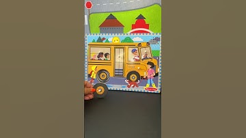 The wheels on the BUS 🛞🚌 #song #puzzle #nurseryrhyme