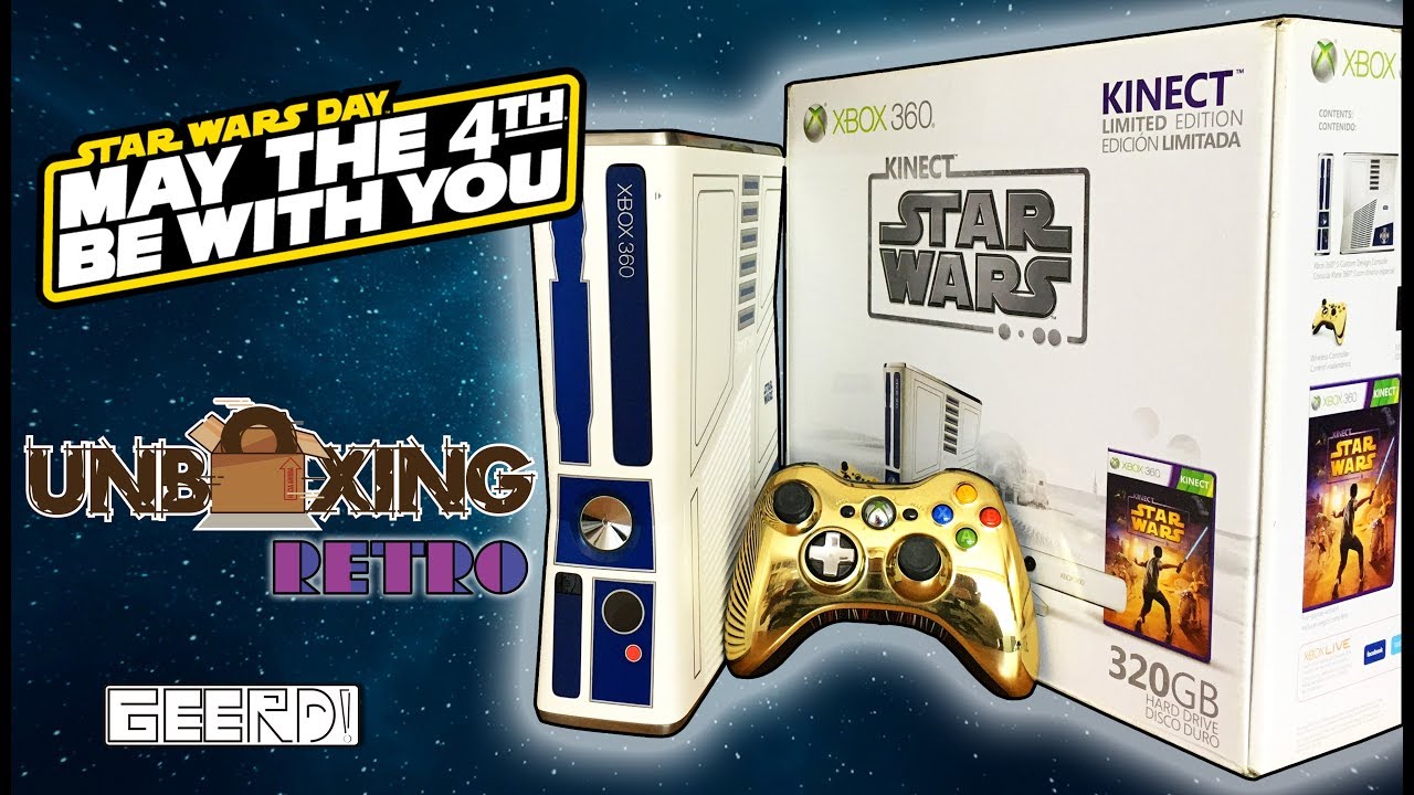 arco Malentendido caja registradora Unboxing Retro -Día de Star Wars- Xbox 360 Edición Especial - YouTube