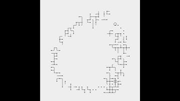 Random walker creating by random walker. Draw by openFrameworks