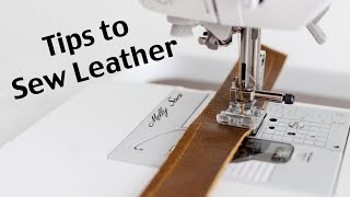 Sewing Leather with a Domestic Machine: A Guide - WeAllSew