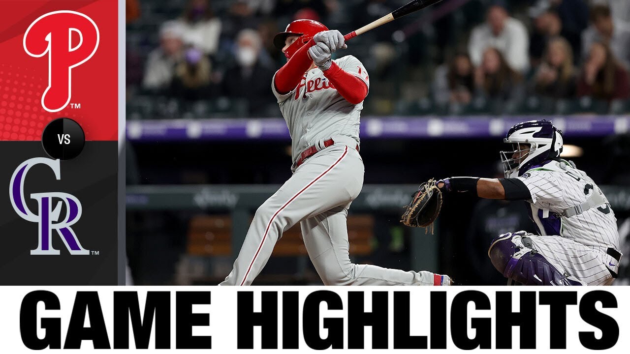 Phillies vs. Rockies Game Highlights (4/24/21) MLB Highlights YouTube