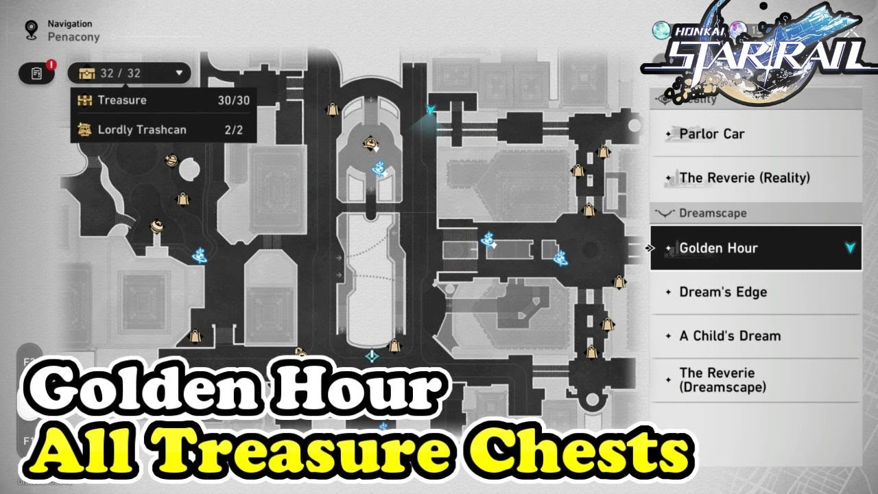 Honkai Star Rail Golden Hour All Chest Locations (Chests & Lordly Trashcan)