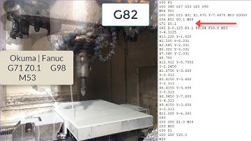 G82 Multiple Holes Code Explained -Okuma Mill