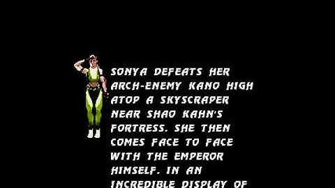 Ultimate Mortal Kombat 3 - Mobile Java - Sonya - Ending