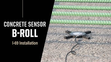 Smart Concrete Sensor Installation B-roll