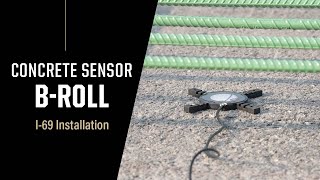 Smart Concrete Sensor Installation B-roll