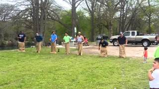 Easter sack race Bandera TX 2016
