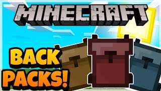 How to Make a BACKPACK in Minecraft! - Backpack Plus Addon! [Bedrock/MCPE] screenshot 5