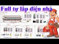 Sơ đồ - Cách lắp điện trong nhà 1 tầng hoàn chỉnh, dễ lắp tiết kiệm dây.