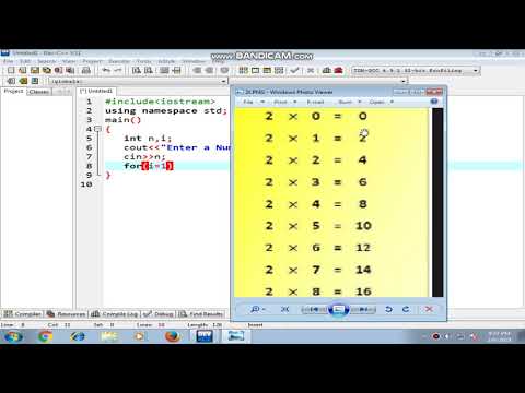 C++ Program : - How to Display Multiplication Table of Any Number upto a Given Range